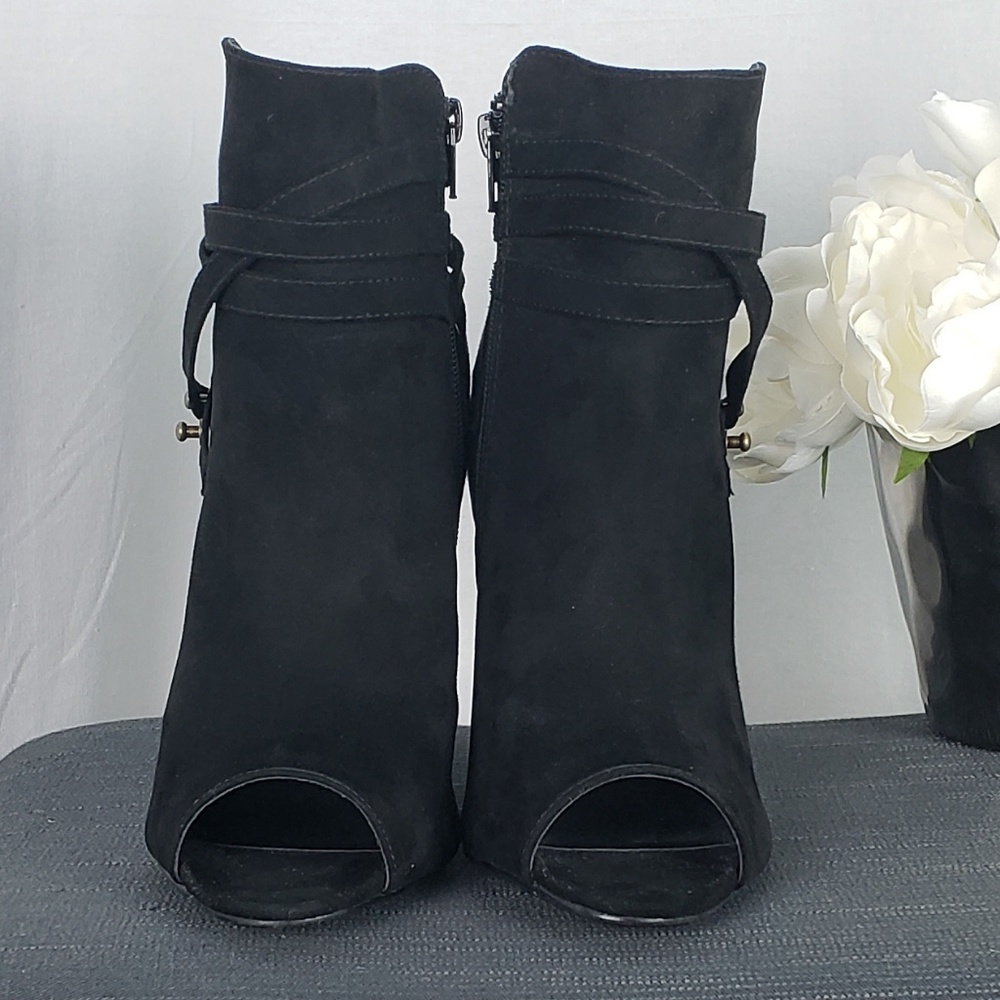 NWOT🔥JUSTFAB Thania Peep Toe Boots Size 9 - Picture 3 of 8